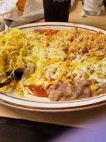 Threesome Enchilada Hard Shell Taco and Chile Relleno Beans and Cheese